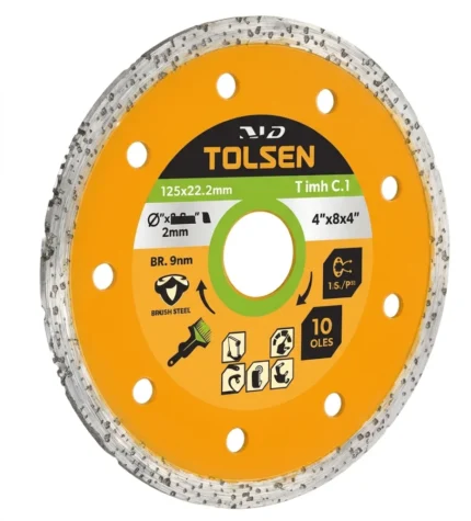 DISQUE DIAMANT 125*22,2MM TOLSEN