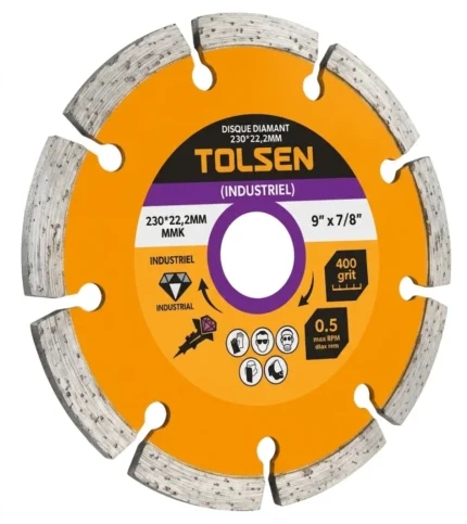 DISQUE DIAMANT 230*22,2MM TOLSEN (INDUSTRIEL)