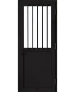EA - PORTE ALU NOIR BAREAUDEE 990*2170 DROIT