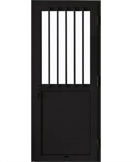 EA - PORTE ALU NOIR BAREAUDEE 990*2170 DROIT