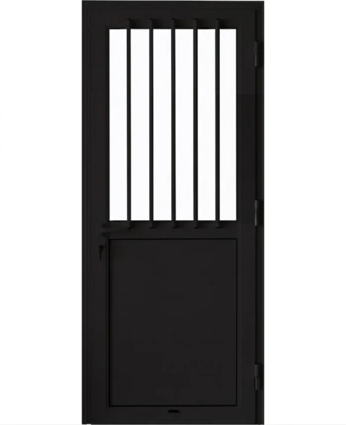 EA - PORTE ALU NOIR BAREAUDEE 990*2170 DROIT