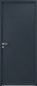 EA - PORTE ALU NOIR BAREAUDEE 990*2170 GAUCHE
