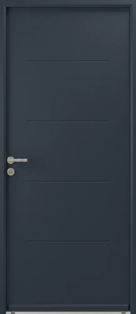 EA - PORTE ALU NOIR BAREAUDEE 990*2170 GAUCHE