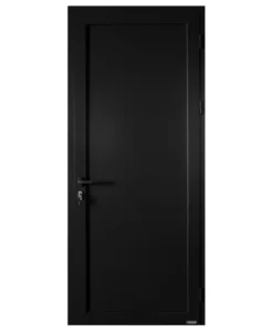 EA - PORTE ALU PLEIN NOIR 890*2170 DROIT