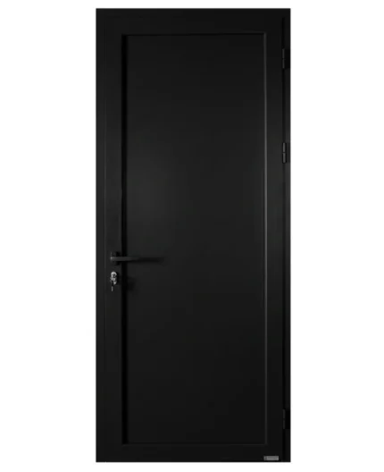 EA - PORTE ALU PLEIN NOIR 890*2170 DROIT