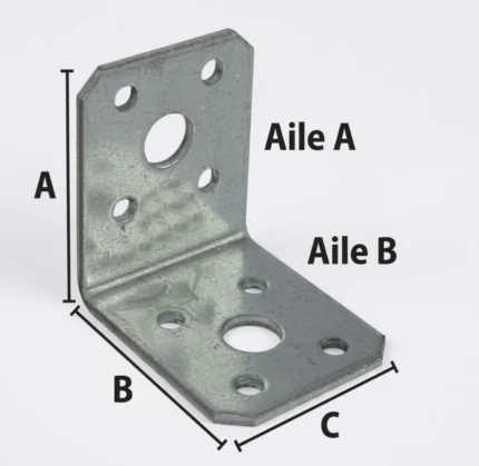 EQUERRE SIMPLE 40*40*40 / AC- 4020