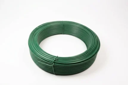 FIL DE FER A LIER  PLASTIFIE VERT 1.5MM 50M