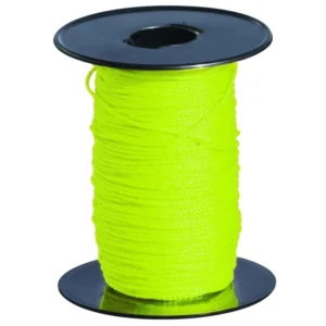 FIL NYLON ROND JAUNE FLUO BOBINE 1.2MM*100M
