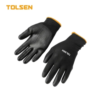 GANTS MANUTENTION POLYESTER T10 (XL) NOIR (1 PAIRE) TOLSEN