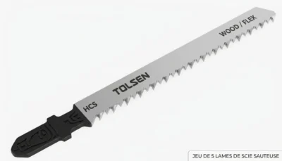 JEU DE 5 LAMES DE SCIE SAUTEUSE TOLSEN