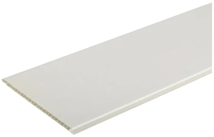 LAMBRIS PVC 25CM MD L:2.95M BLANC EP:8MM +/- 7.50M²