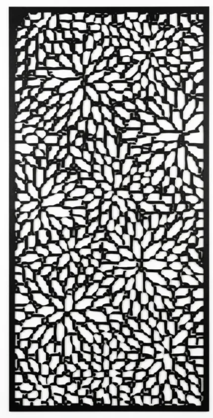 PANNEAU BRISE-VUE COMPOSITE 1800*900*15 FLORAL NOIR