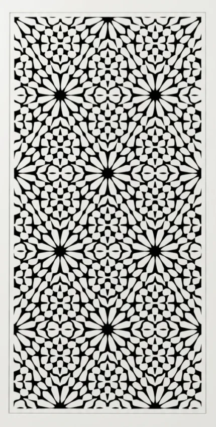 PANNEAU BRISE-VUE COMPOSITE 1800*900*15 ORIENTALE BLANC