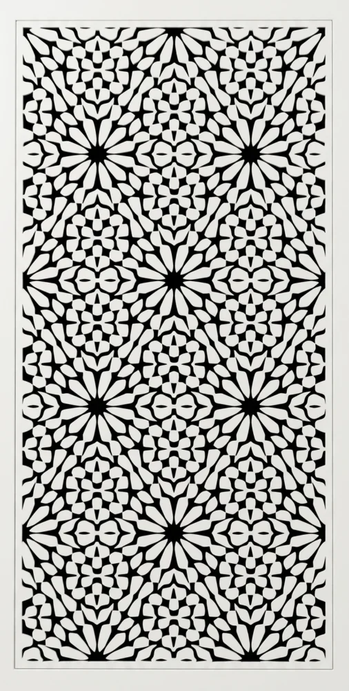 PANNEAU BRISE-VUE COMPOSITE 1800*900*15 ORIENTALE BLANC