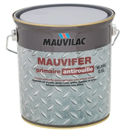 PEINTURE ANTIROUILLE MAUVIFER BLANC 0.5L