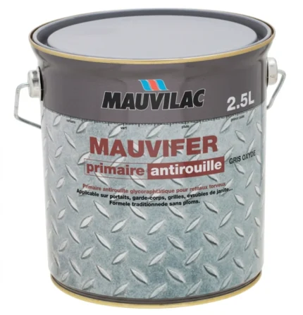 PEINTURE ANTIROUILLE MAUVIFER ROUGE OXYDE 2.5L