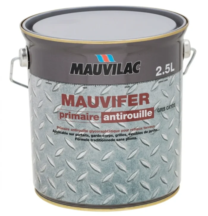 PEINTURE ANTIROUILLE MAUVIFER ROUGE OXYDE 2.5L