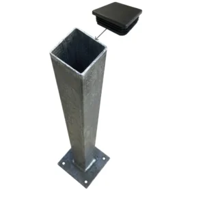 PIED DE POTEAU BOIS SUR PLATINE 71*150