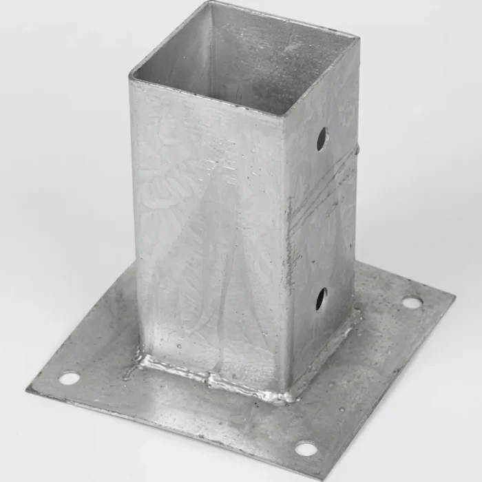 PIED DE POTEAU BOIS SUR PLATINE 91*150