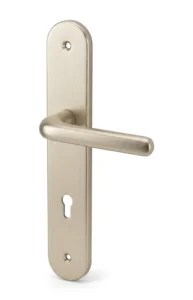 POIGNET ALU CHAMPAGNE POUR BLOC PORTE 165MM