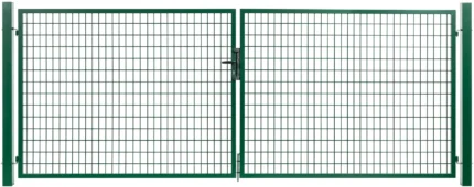 PORTILLON JARDIN CARRE 2BATTANTS VERT 3M*1.50M