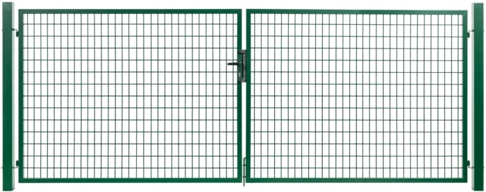 PORTILLON JARDIN CARRE 2BATTANTS VERT 3M*1.50M
