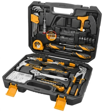 SET D'OUTILS 119 PIÈCES TOLSEN (INDUSTRIEL)