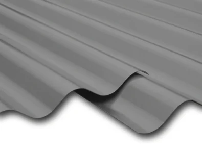 TOLE ONDULEE GRIS TYPHON 2 75/100 25µ 3.50M