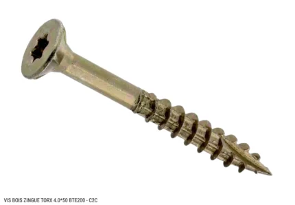 VIS BOIS ZINGUE TORX 4.0*50 BTE200 - C2C