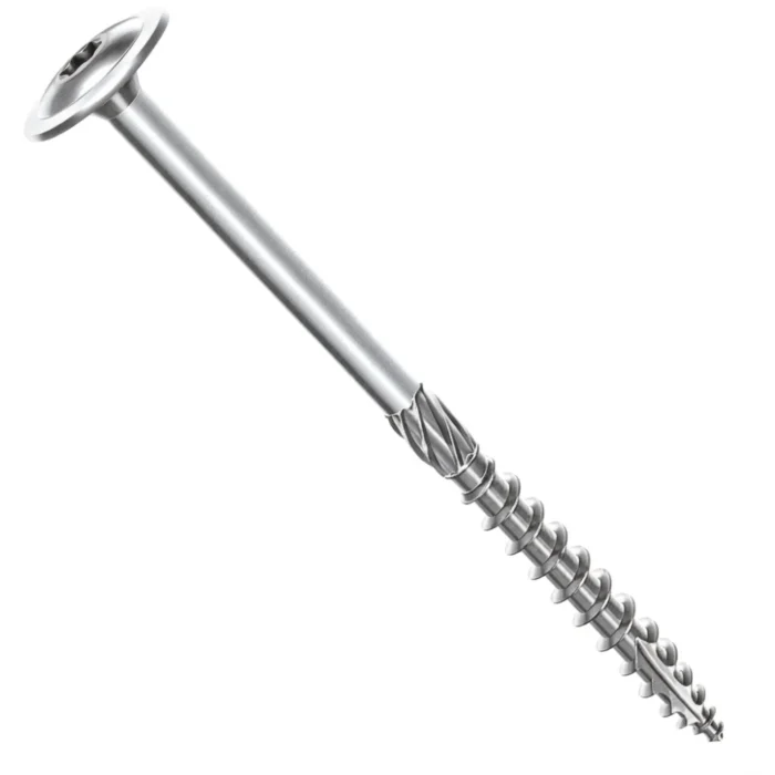 VIS CHARPENTE INOX A2 - 6*80 BOITE 100 - C2C