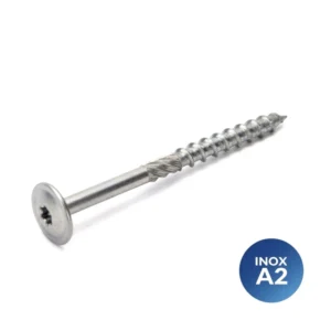 VIS CHARPENTE INOX A2 - 8*80 - VRAC - C2C