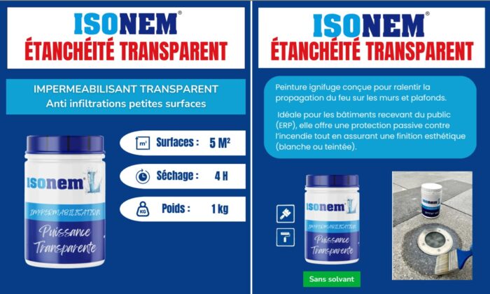ISONEM L - IMPERMEABILISANT TRANSPARANT - 1L