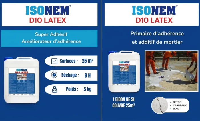 ISONEM D10 LATEX - PRIMAIRE D'ADHERENCE - 5L