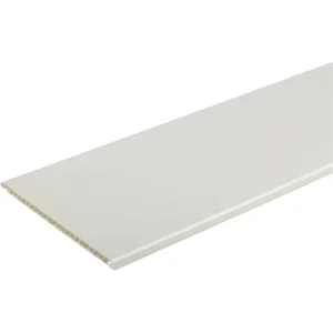 LAMBRIS PVC 25CM MD L:2.95M BLANC EP:8MM +/- 7.50M²