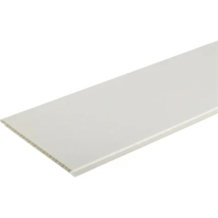 LAMBRIS PVC 25CM MD L:2.95M BLANC EP:8MM +/- 7.50M²