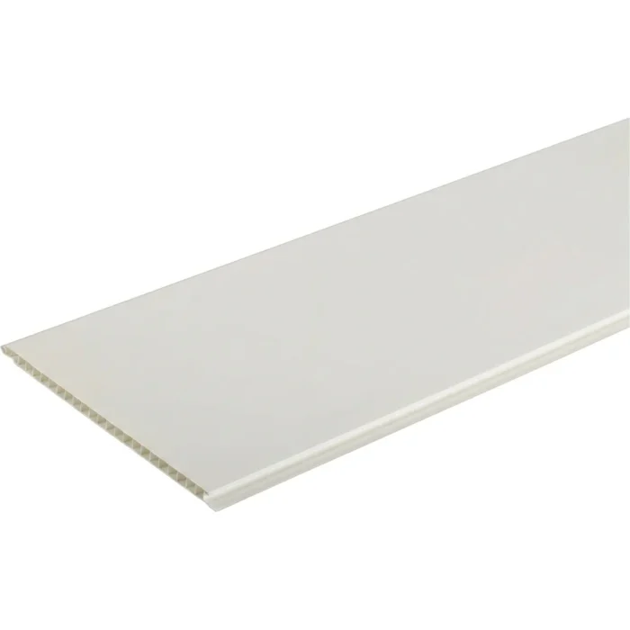 LAMBRIS PVC 25CM MD L:2.95M BLANC EP:8MM +/- 7.50M²