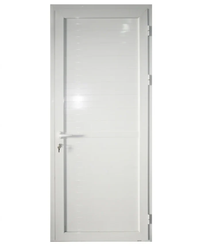 EA - PORTE ALU PLEIN BLANC 890*2170 GAUCHE