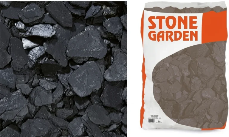 Galet decoratif stone garden ardoise noir 30/80mm - 20kg