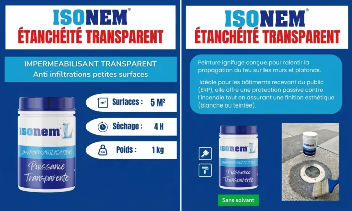 ISONEM L - IMPERMEABILISANT TRANSPARANT - 1L