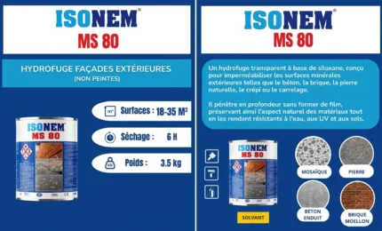ISONEM MS80 - HYDROFUGE FACADE EXTERIEUR
