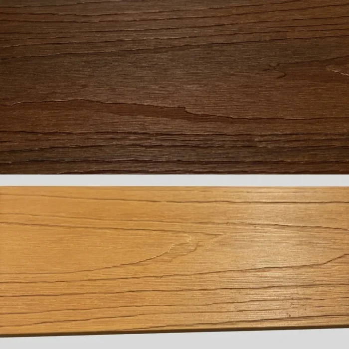 LAMES TERRASSE COMPOSITE ARCHIPELS 22*140*2M80 TECK/CHENE CL. DOREE -TEAK&GOLDEN